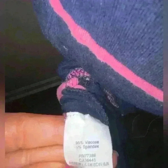 J.Crew Dress Short Sleeve Scoop Neck  Blue & Pink Stripe Drawstring Belt Size XS - Picture 5 of 5